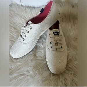 Keds champion white lace sneakers